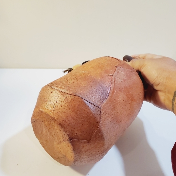 Vintage handmade wrapped ceramic bottle - Picture 2 of 6